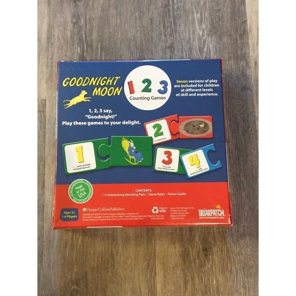 GOODNIGHT MOON 1 2 3 Counting Games NEW & SEALED by Briarpatch